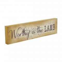 88562-Celebrate-Grace-Worthy-Is-The-Lamb-MDF-Wall-Sign-4x15x1-image-5
