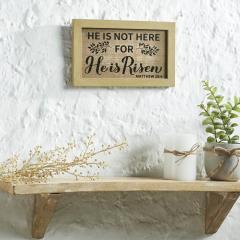 88570-Celebrate-Grace-Matthew-28-6-He-Is-Risen-MDF-Wall-Sign-6x10x0.5-image-2