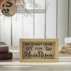 88570-Celebrate-Grace-Matthew-28-6-He-Is-Risen-MDF-Wall-Sign-6x10x0.5-image-7