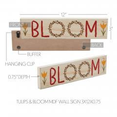 88573-Spring-In-Bloom-Tulips-BLOOM-MDF-Wall-Sign-3x12x0.75-image-5