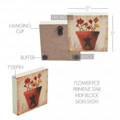 88576-Spring-In-Bloom-Flower-Pot-w-Primitive-Star-MDF-Block-Sign-5x5x1-image-5