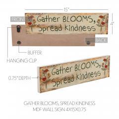 88577-Spring-In-Bloom-Gather-Blooms-Spread-Kindness-MDF-Wall-Sign-4x15x0.75-image-6
