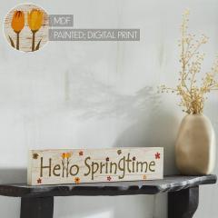 88578-Spring-In-Bloom-Hello-Springtime-w-Flowers-MDF-Wall-Sign-3x14x0.75-image-7