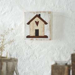 88581-Spring-In-Bloom-Home-w-Red-Heart-MDF-Block-Sign-6x6x1-image-1