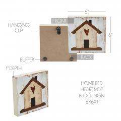 88581-Spring-In-Bloom-Home-w-Red-Heart-MDF-Block-Sign-6x6x1-image-6