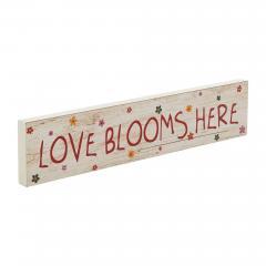 88584-Spring-In-Bloom-Love-Blooms-Here-MDF-Wall-Sign-3x14x0.75-image-5
