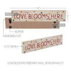 88584-Spring-In-Bloom-Love-Blooms-Here-MDF-Wall-Sign-3x14x0.75-image-6