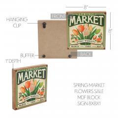 88585-Spring-In-Bloom-Spring-Market-Flowers-Sale-MDF-Block-Sign-8x8x1-image-6