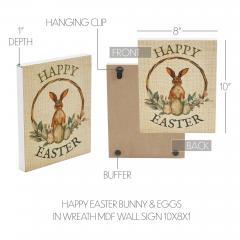 88600-Spring-In-Bloom-Happy-Easter-Bunny-Eggs-In-Wreath-MDF-Wall-Sign-10x8x1-image-6