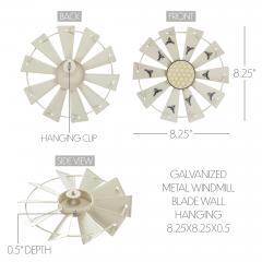 88614-Buzzy-Bees-Galvanized-Metal-Windmill-Blade-Wall-Hanging-8.25x8.25-image-5