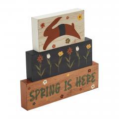 88587-Spring-In-Bloom-Spring-Is-Here-Bunny-Leap-w-Flowers-MDF-Block-Sign-Set-of-3-Sizes-image-5