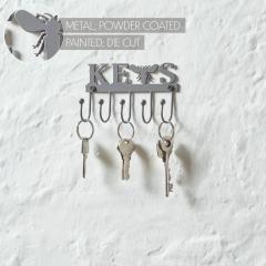 88615-Buzzy-Bees-Metal-Wall-Mount-Bee-Key-Holder-Grey-3x5.3-image-7