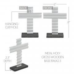 88617-Celebrate-Grace-Metal-Holy-Cross-w-Wooden-Base-8x6x2.3-image-6