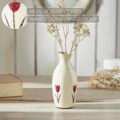 88618-Spring-In-Bloom-Metal-Tulip-Motif-Flower-Vase-7x3.25x3.25-image-7