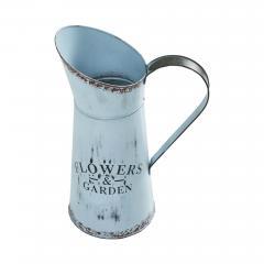 88620-Spring-In-Bloom-Galvanized-Metal-Flowers-Garden-Decorative-Pitcher-12.5x8.5x5.3-image-2