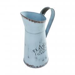 88620-Spring-In-Bloom-Galvanized-Metal-Flowers-Garden-Decorative-Pitcher-12.5x8.5x5.3-image-4