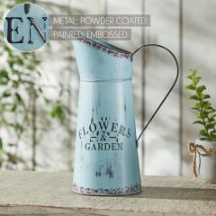 88620-Spring-In-Bloom-Galvanized-Metal-Flowers-Garden-Decorative-Pitcher-12.5x8.5x5.3-image-6