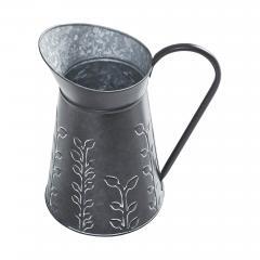 88621-Spring-In-Bloom-Galvanized-Metal-Embossed-Decorative-Pitcher-9.5x8.5x6.25-image-2