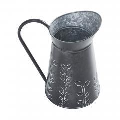 88621-Spring-In-Bloom-Galvanized-Metal-Embossed-Decorative-Pitcher-9.5x8.5x6.25-image-3