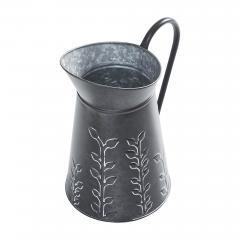 88621-Spring-In-Bloom-Galvanized-Metal-Embossed-Decorative-Pitcher-9.5x8.5x6.25-image-4