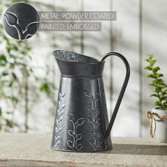 88621-Spring-In-Bloom-Galvanized-Metal-Embossed-Decorative-Pitcher-9.5x8.5x6.25-image-7