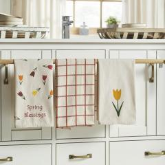 88628-Spring-In-Bloom-Spring-Blessings-Tulips-Tea-Towel-Set-of-3-16x28-image-1