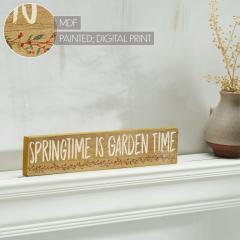 88588-Spring-In-Bloom-Springtime-is-Garden-Time-Khaki-MDF-Sign-3x14x0.75-image-7