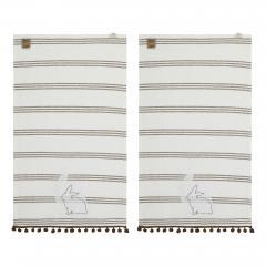 88631-Bunny-Hop-Silhouette-Bunnies-w-Pom-Poms-Tea-Towel-Set-of-2-16x28-image-3