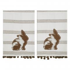 88631-Bunny-Hop-Silhouette-Bunnies-w-Pom-Poms-Tea-Towel-Set-of-2-16x28-image-4