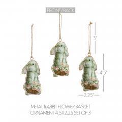 88633-Bunny-Hop-Metal-Rabbit-w-Flower-Basket-Ornament-Set-of-3-4.5x2.25-image-5