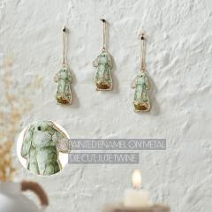 88633-Bunny-Hop-Metal-Rabbit-w-Flower-Basket-Ornament-Set-of-3-4.5x2.25-image-6