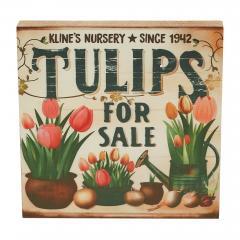 88589-Spring-In-Bloom-Tulips-For-Sale-MDF-Block-Sign-8x8x1-image-3