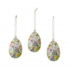 88636-Spring-In-Bloom-Metal-Floral-Egg-Ornament-Set-of-3-4x2.5-image-2