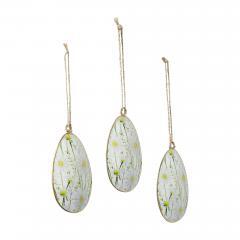 88637-Spring-In-Bloom-Metal-Daisies-Egg-Ornament-Set-of-3-4x2.5-image-4