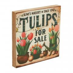 88589-Spring-In-Bloom-Tulips-For-Sale-MDF-Block-Sign-8x8x1-image-5