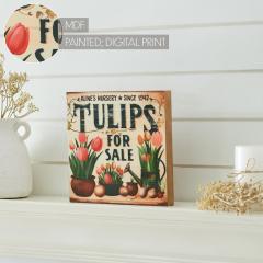88589-Spring-In-Bloom-Tulips-For-Sale-MDF-Block-Sign-8x8x1-image-7