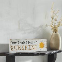 88586-Spring-In-Bloom-Our-Little-Patch-of-Sunshine-Sign-4x14x0.75-image-2