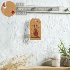 88592-Spring-In-Bloom-Bunny-In-Vest-MDF-Tag-Ornament-w-Twine-7x3.75x0.5-image-6