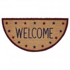 88868-Patriotic-Stars-Welcome-Coir-Rug-Half-Circle-16.5x33-image-2