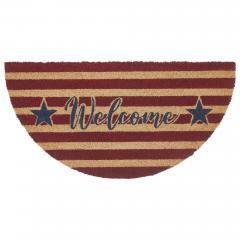 88872-Patriotic-Stripes-Coir-Welcome-Rug-Half-Circle-16.5x33-image-2