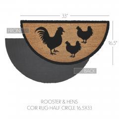 88876-Down-Home-Rooster-Hens-Coir-Rug-Half-Circle-16.5x33-image-4