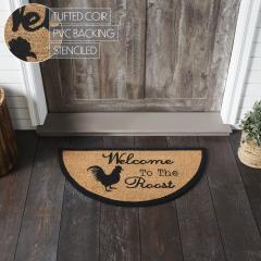 88877-Down-Home-Welcome-to-the-Roost-Coir-Rug-Half-Circle-16.5x33-image-5