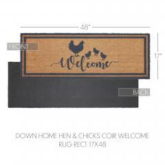 88885-Down-Home-Hen-Chicks-Coir-Welcome-Rug-Rect-17x48-image-4