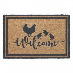 88886-Down-Home-Hen-Chicks-Coir-Welcome-Rug-Rect-20x30-image-2