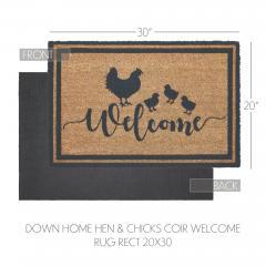 88886-Down-Home-Hen-Chicks-Coir-Welcome-Rug-Rect-20x30-image-4