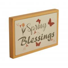 88594-Spring-In-Bloom-Spring-Blessings-w-Butterflies-MDF-Framed-Wall-Sign-6.5x10x1-image-5