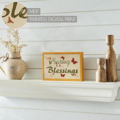 88594-Spring-In-Bloom-Spring-Blessings-w-Butterflies-MDF-Framed-Wall-Sign-6.5x10x1-image-7