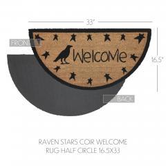 88891-Raven-Stars-Coir-Welcome-Rug-Half-Circle-16.5x33-image-4