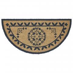 88901-Charleston-Mosaic-Charcoal-Coir-Rug-Half-Circle-16.5x33-image-2