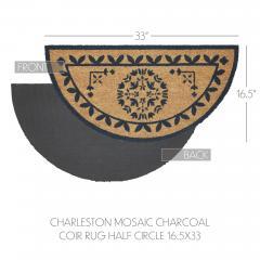 88901-Charleston-Mosaic-Charcoal-Coir-Rug-Half-Circle-16.5x33-image-4